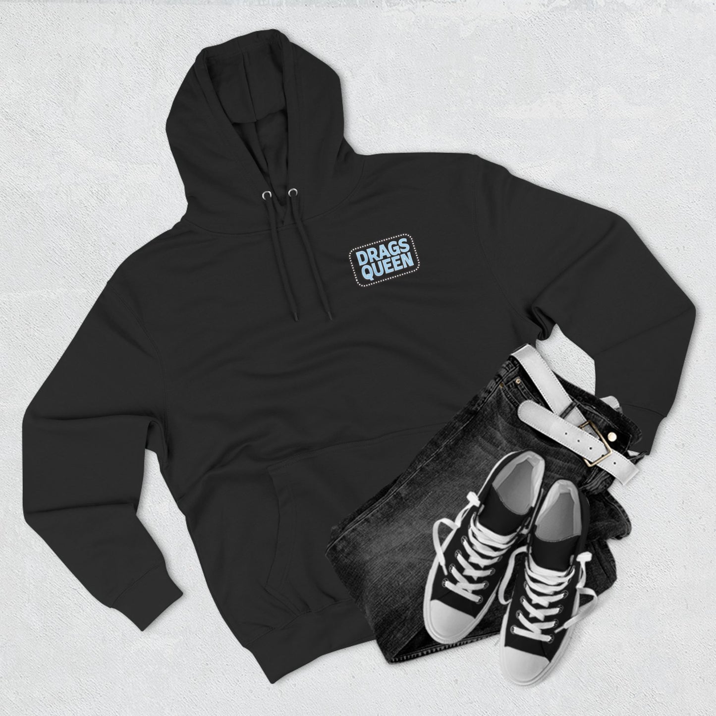 Drags Queen Three-Panel Hoodie