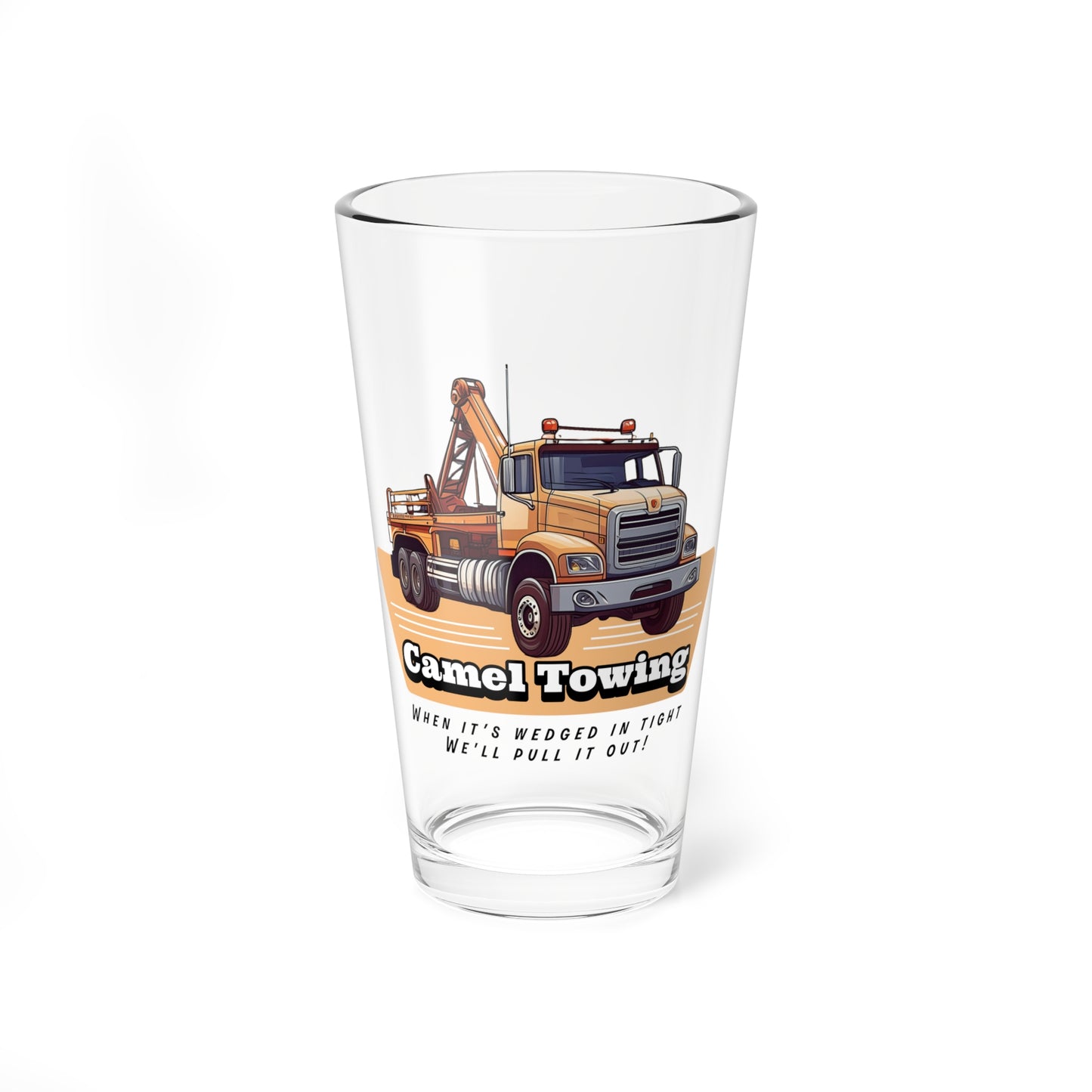 Camel Towing Glass, 16oz