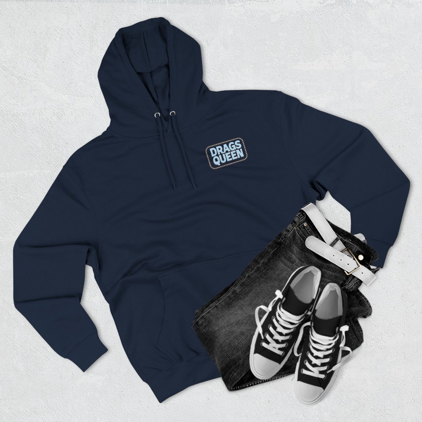 Drags Queen Three-Panel Hoodie
