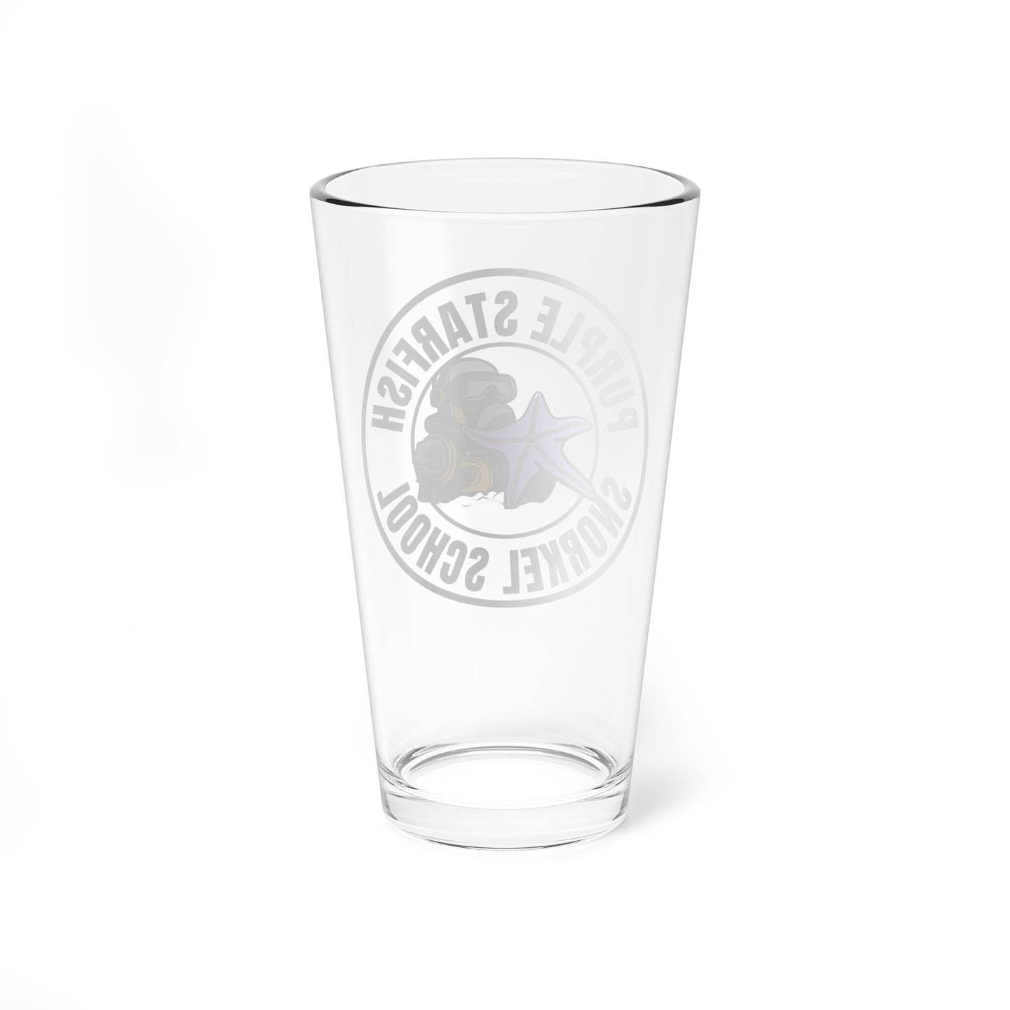 Purple Starfish Glass, 16oz