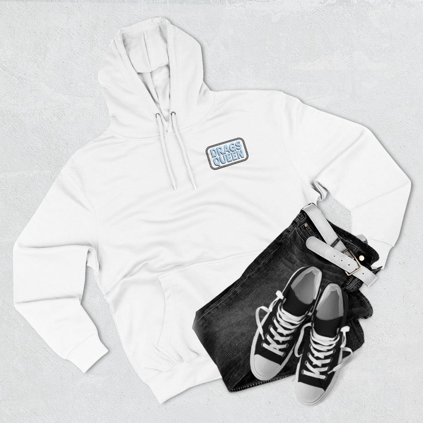Drags Queen Three-Panel Hoodie