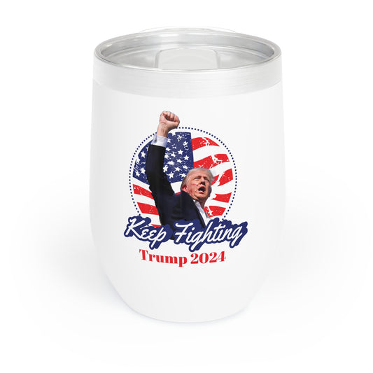 Keep Fighting Wine Tumbler