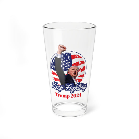 Keep Fighting Glass, 16oz