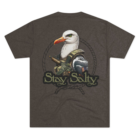 Stay Salty Seagull Tri-Blend Tee